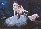 Princess Mononoke Wall Scroll - click here to enlarge