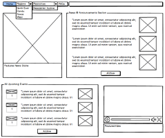 Proposed Retiree Portal Regional Page Layout